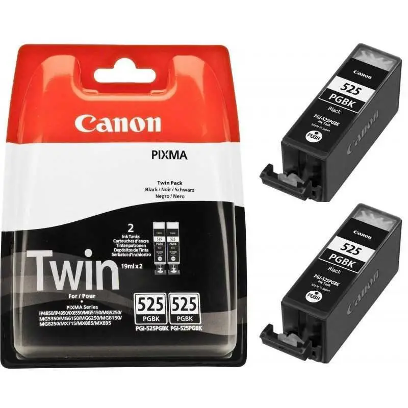 Canon PGI-525PGBK Noir Pack de 2 Cartouches d'encre au meilleur prix Canon PGI-525PGBK Noir Pack de 2 Cartouches d'encre au meilleur prix