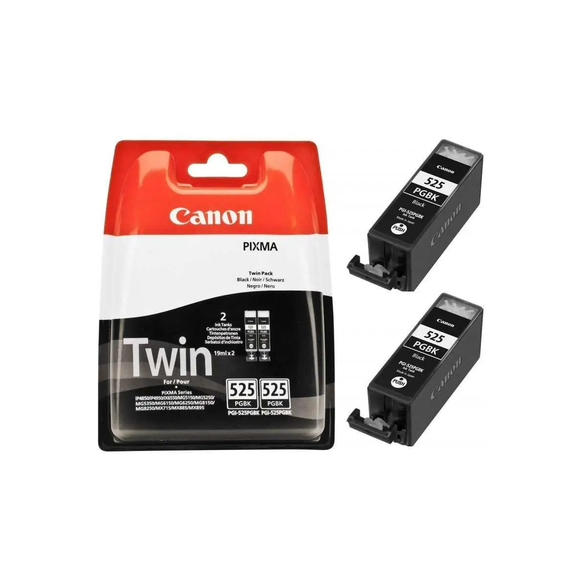 Canon PGI-525PGBK Noir Pack de cartouches authentiques au meilleur prix Canon PGI-525PGBK Noir Pack de cartouches authentiques au meilleur prix