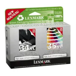 Lexmark 34XL/35XL Noir couleur Pack de cartouches authentiques au meilleur prix