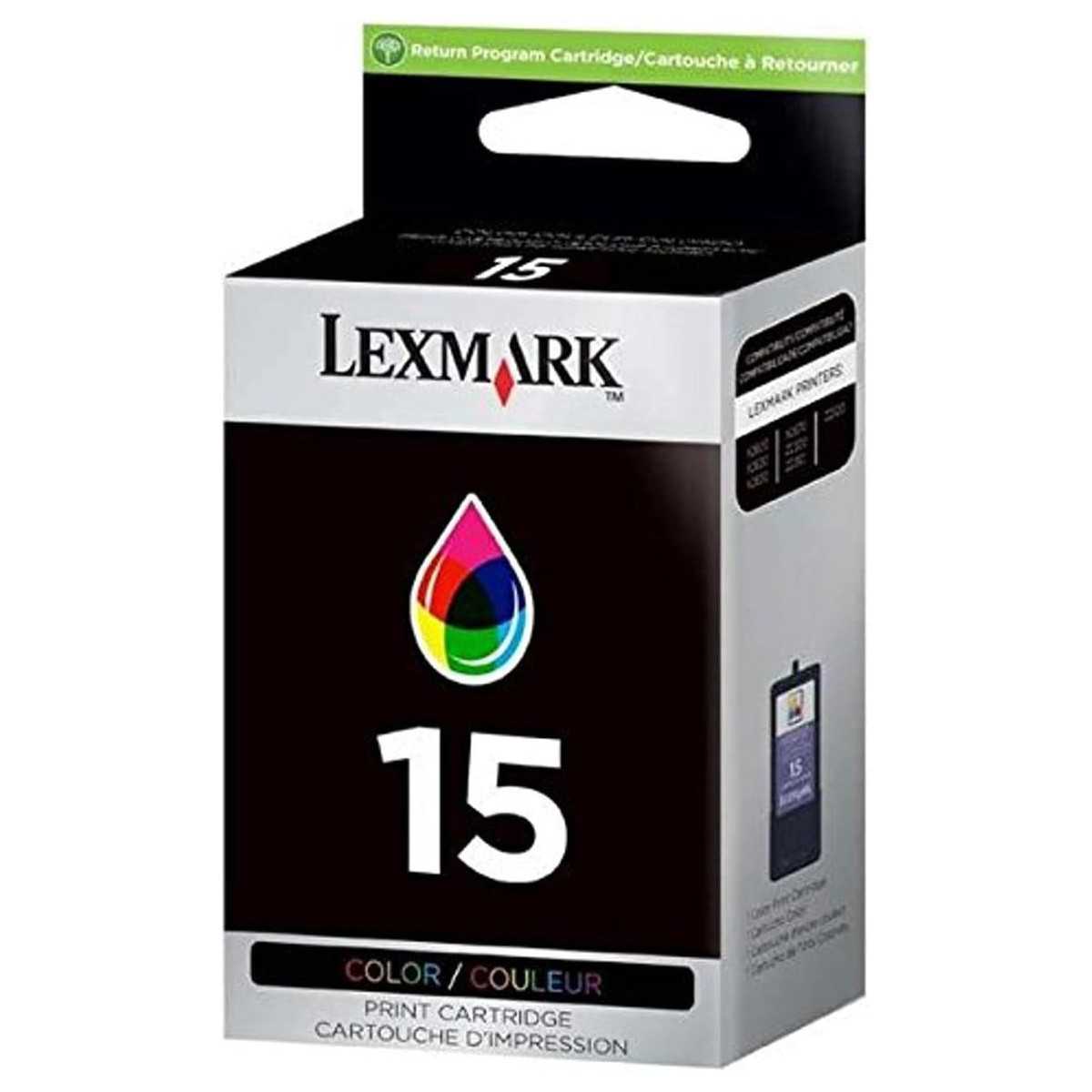 Lexmark 15 Couleur Cartouche d'encre d'origine au meilleur prix Lexmark 15 Couleur Cartouche d'encre d'origine au meilleur prix