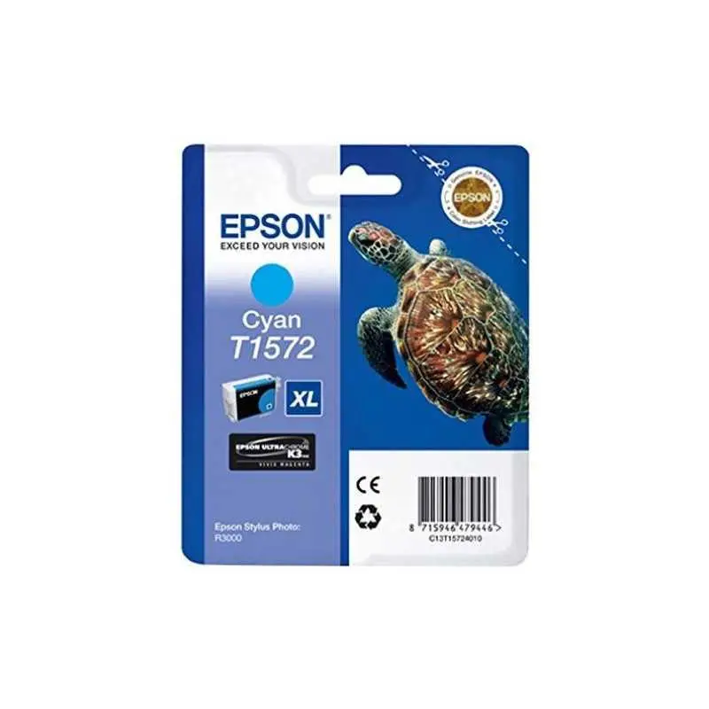 Epson T1572 Cyan Tortue Cartouche authentique au meilleur prix