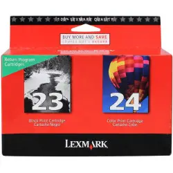 Lexmark 23/24 Noir couleur Pack de cartouches authentiques au meilleur prix
