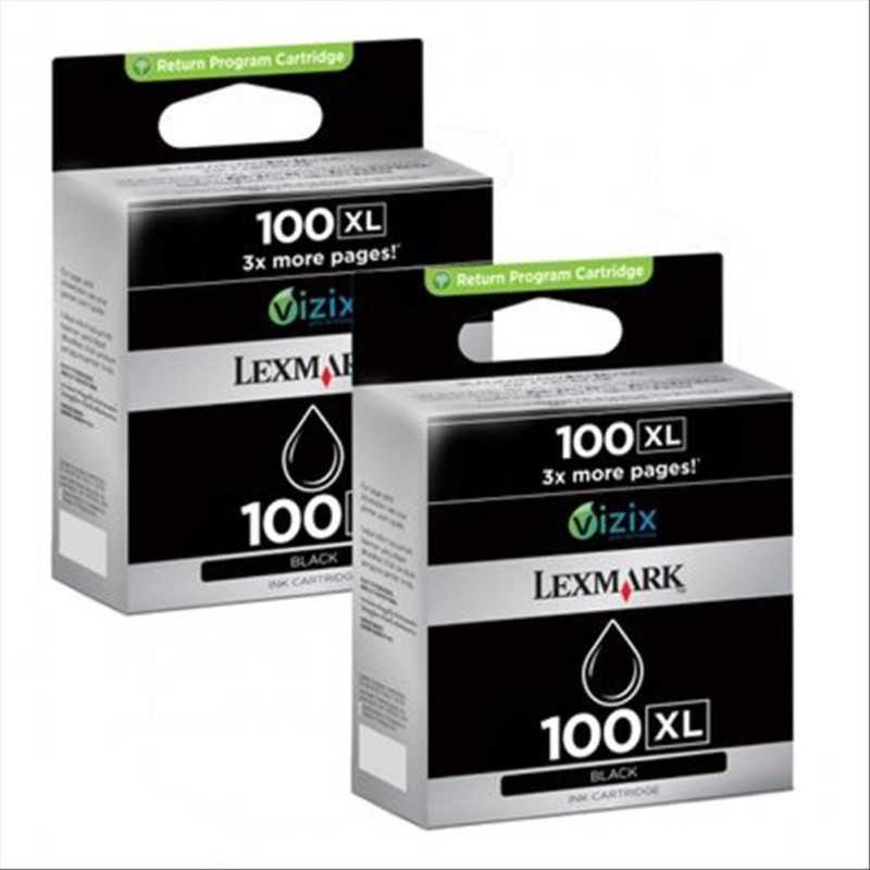 Lexmark 100XL Noir Pack de 2 Cartouches d'encre au meilleur prix