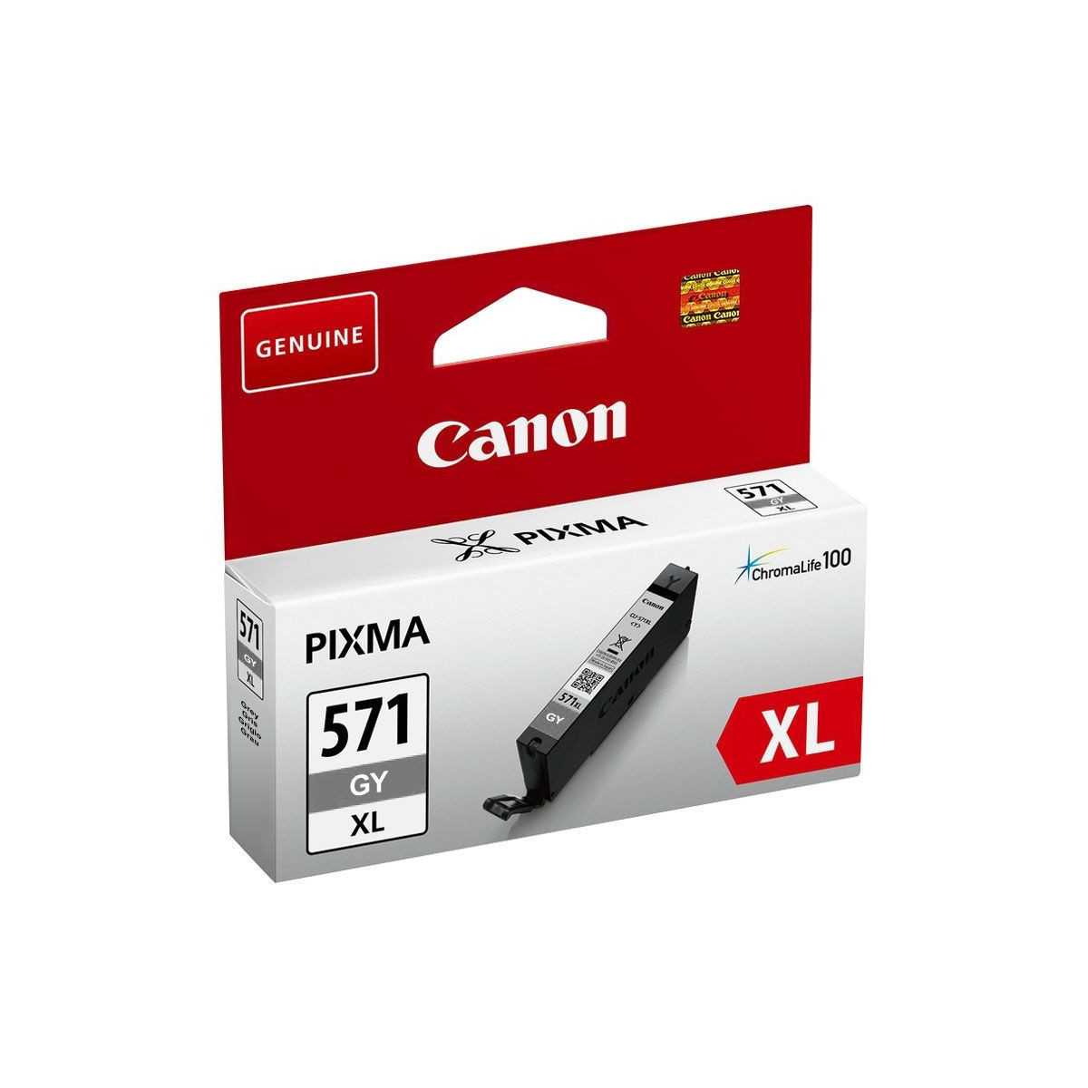 Canon CLI-571GY XL Gris Cartouche d'encre d'origine au meilleur prix Canon CLI-571GY XL Gris Cartouche d'encre d'origine au meilleur prix