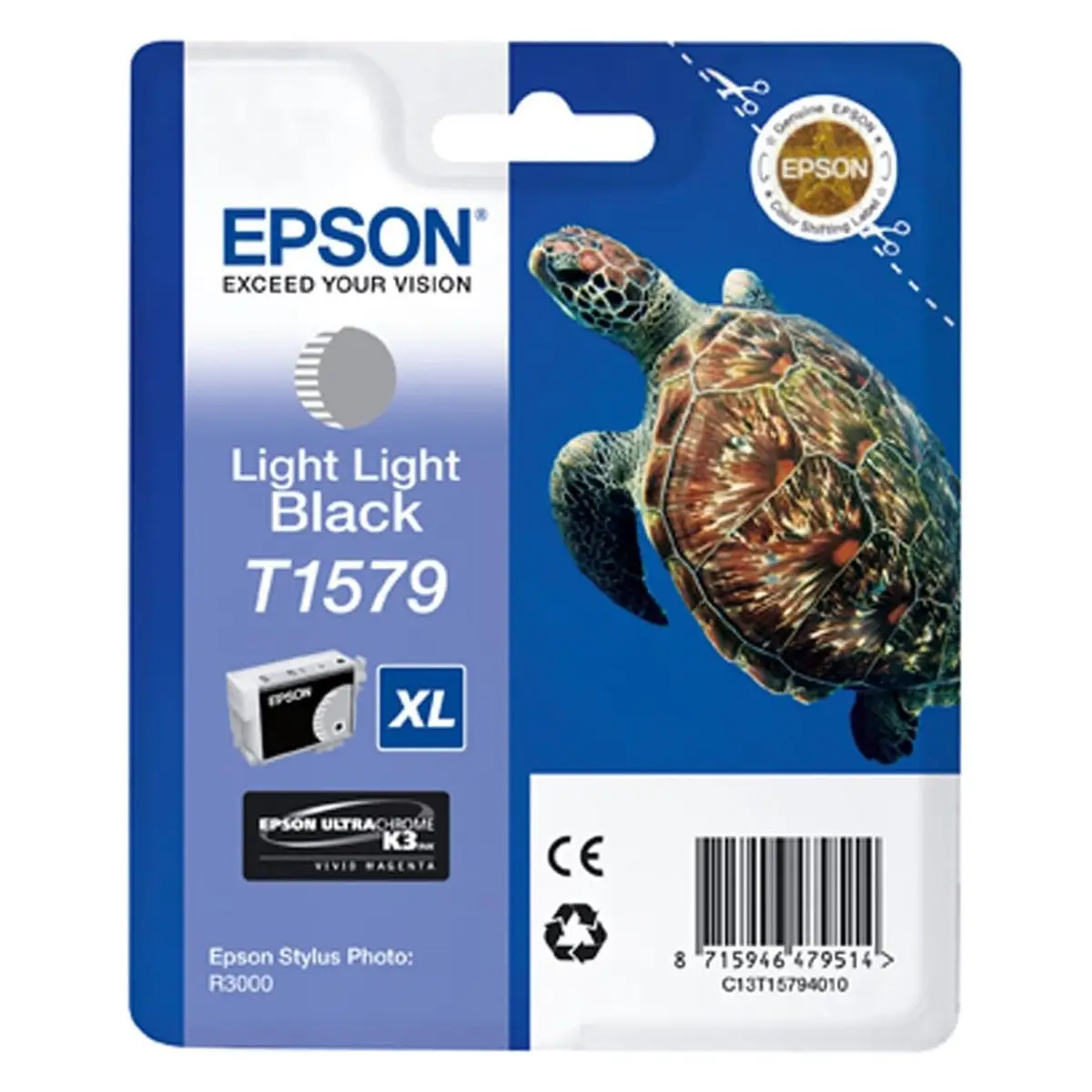 Epson T1579 Gris Clair Tortue Cartouche authentique au meilleur prix