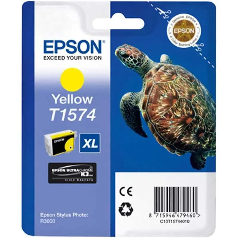 Epson T1574 Jaune Tortue Cartouche authentique au meilleur prix