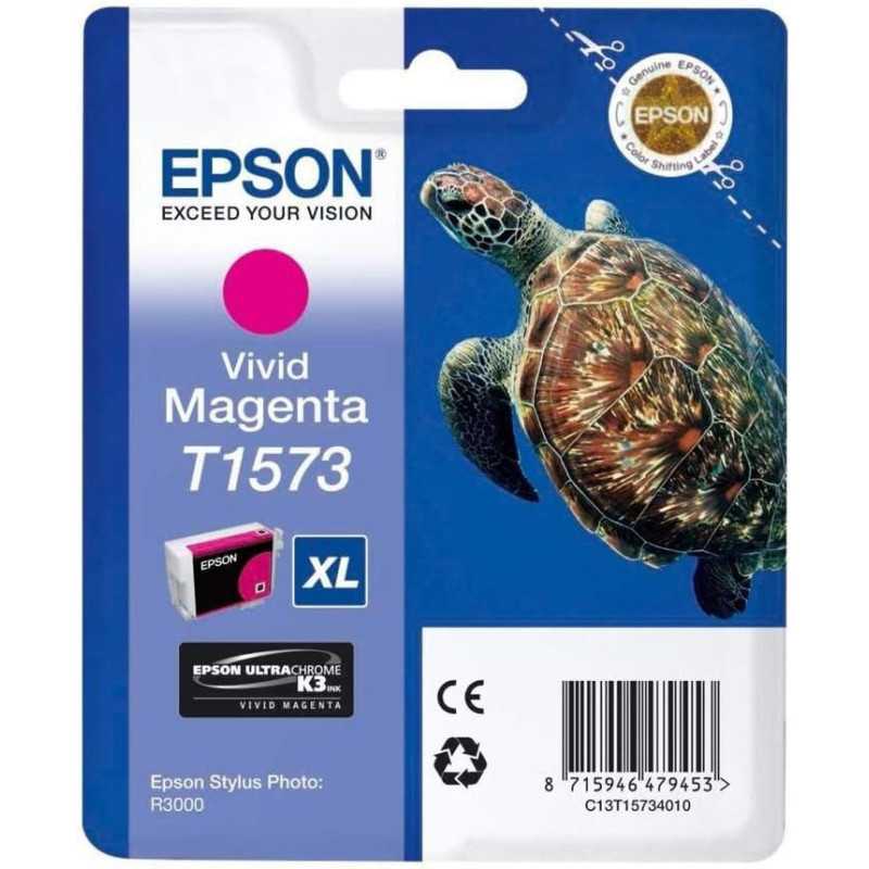 Epson T1573 Tortue Magenta Cartouche d'encre au meilleur prix