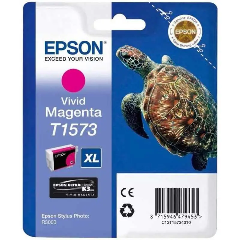 Epson T1573 Magenta Tortue Cartouche authentique au meilleur prix