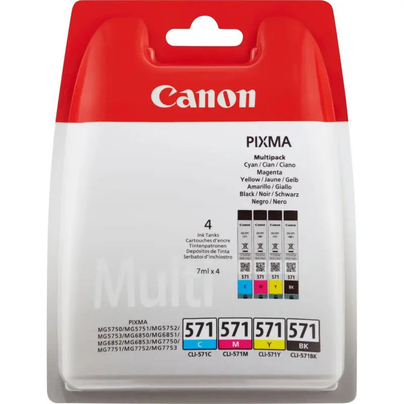 Canon CLI-571 Noir couleur Pack de cartouches authentiques au meilleur prix