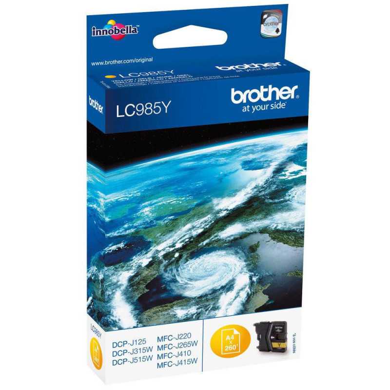 Brother LC985Y Jaune Cartouche d'encre d'origine au meilleur prix