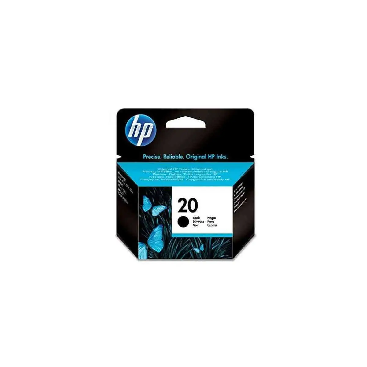 HP 20 Noir Cartouche authentique au meilleur prix