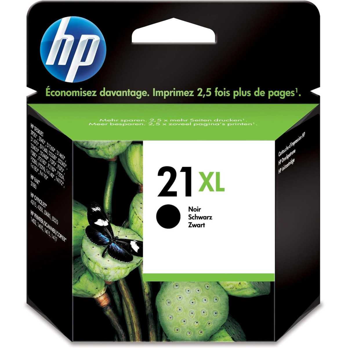 HP 21XL Noir Cartouche d'encre d'origine moins chère HP 21XL Noir Cartouche d'encre d'origine moins chère