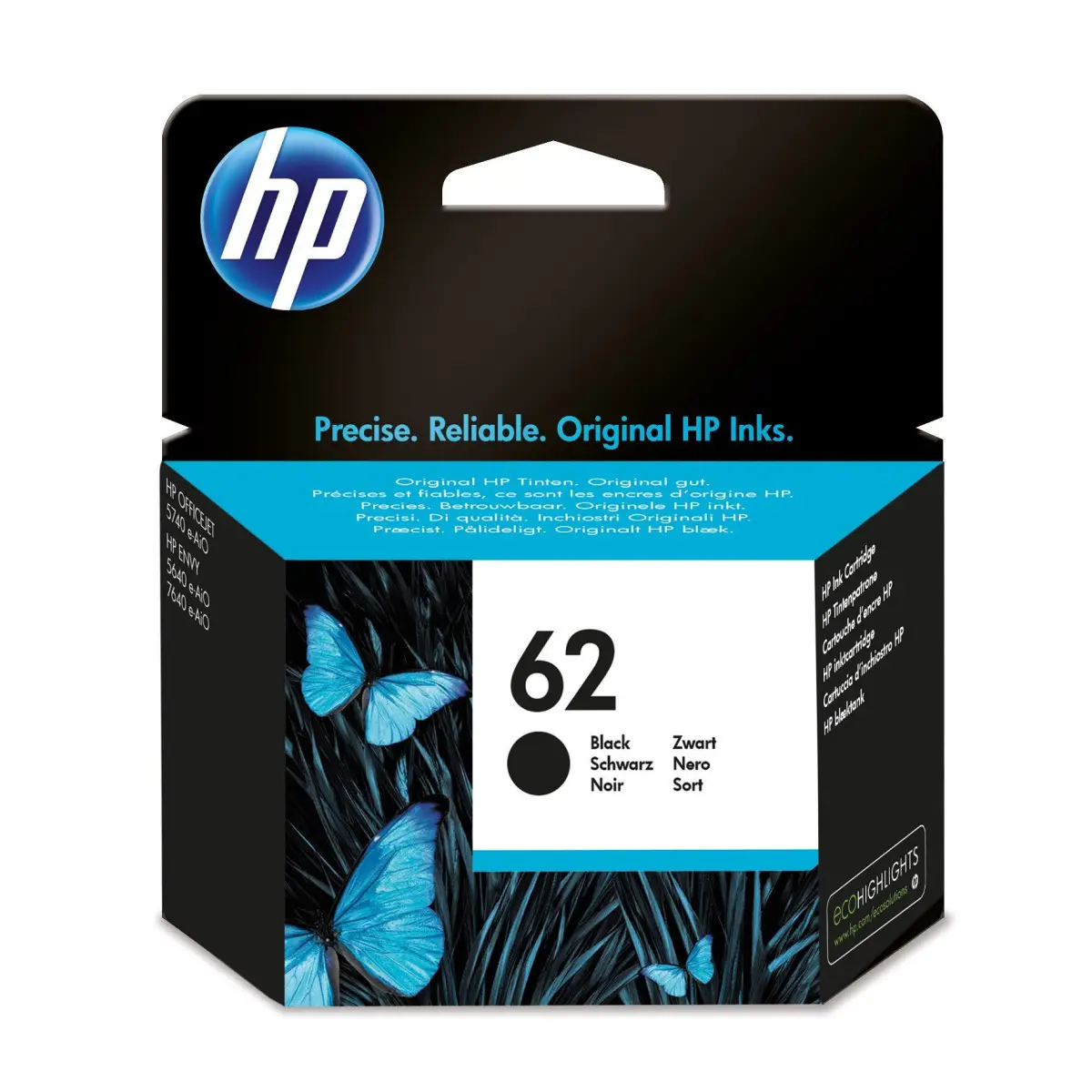 HP 62 Noir Cartouche authentique au meilleur prix