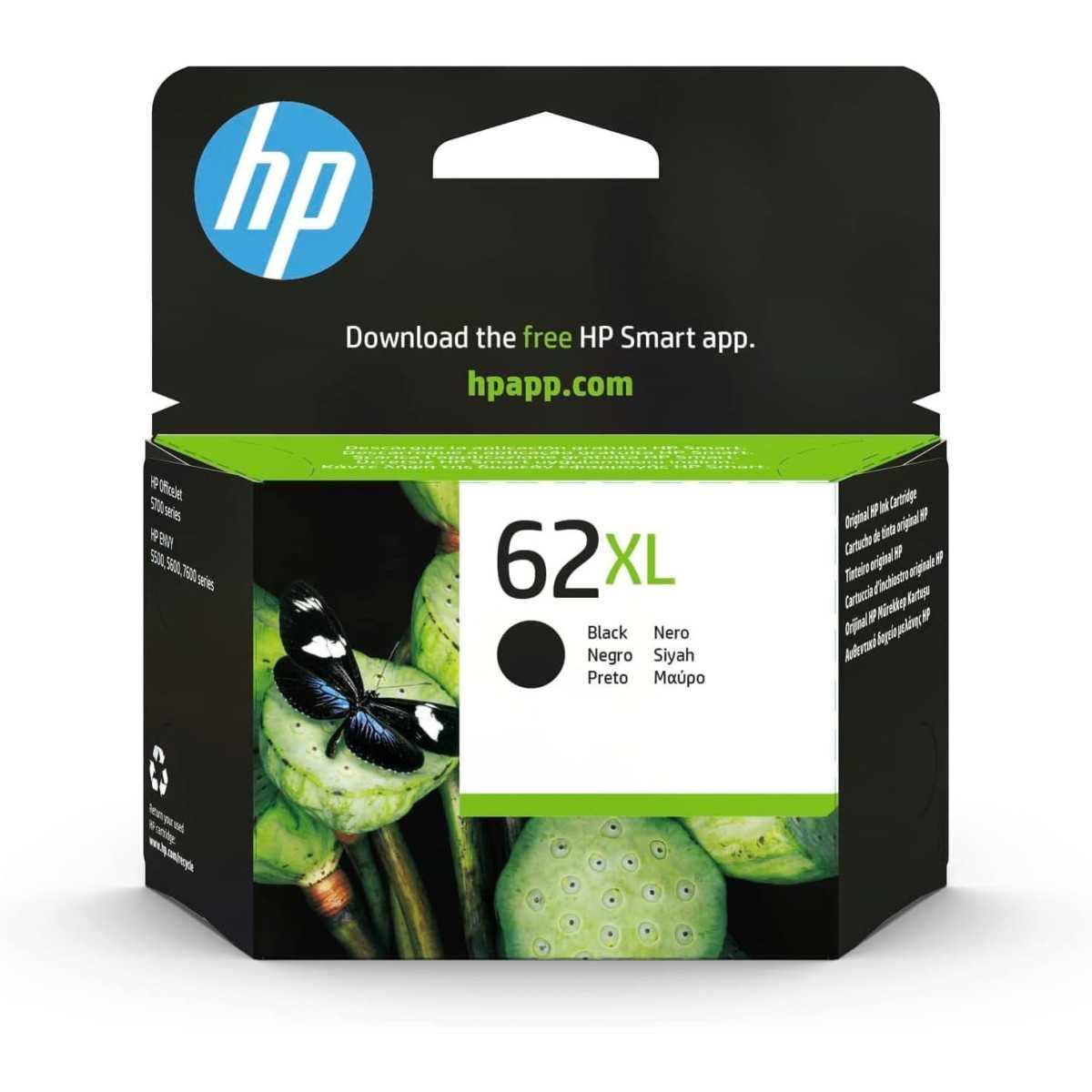 HP 62XL Noir Cartouche d'encre d'origine au meilleur prix HP 62XL Noir Cartouche d'encre d'origine au meilleur prix