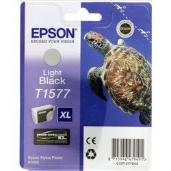 Epson T1577 Noir clair Tortue Cartouche authentique au meilleur prix