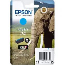 Epson 24 Cyan Eléphant Cartouche authentique au meilleur prix