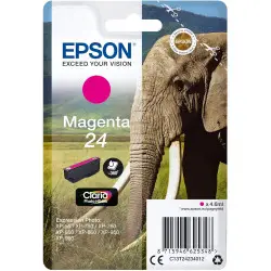 Epson 24 Magenta Eléphant Cartouche authentique au meilleur prix