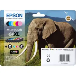Epson 24XL Noir couleur Eléphant Pack de cartouches authentiques au meilleur prix