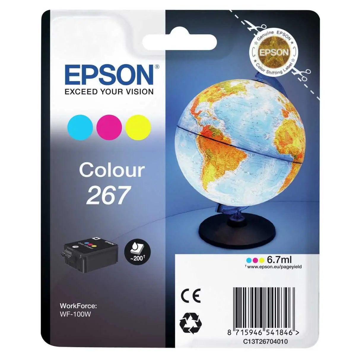 Epson 267 Couleur Globe Cartouche authentique au meilleur prix