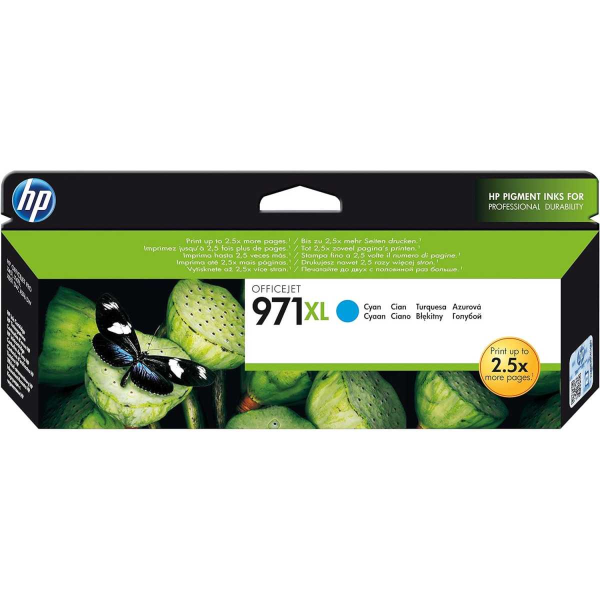 HP 971XL Cyan Cartouche d'encre d'origine au meilleur prix HP 971XL Cyan Cartouche d'encre d'origine au meilleur prix