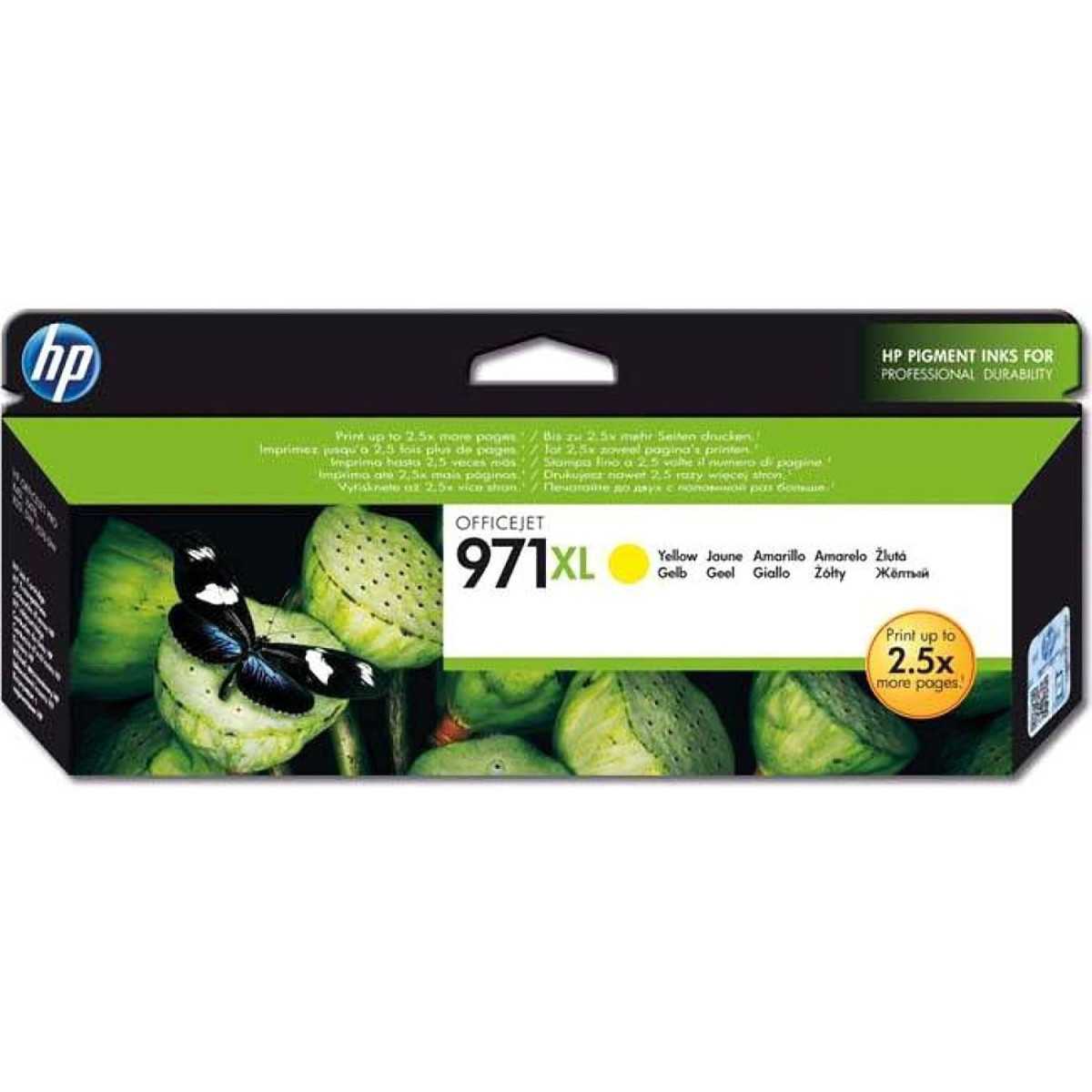 HP 971XL Jaune Cartouche d'encre d'origine au meilleur prix HP 971XL Jaune Cartouche d'encre d'origine au meilleur prix
