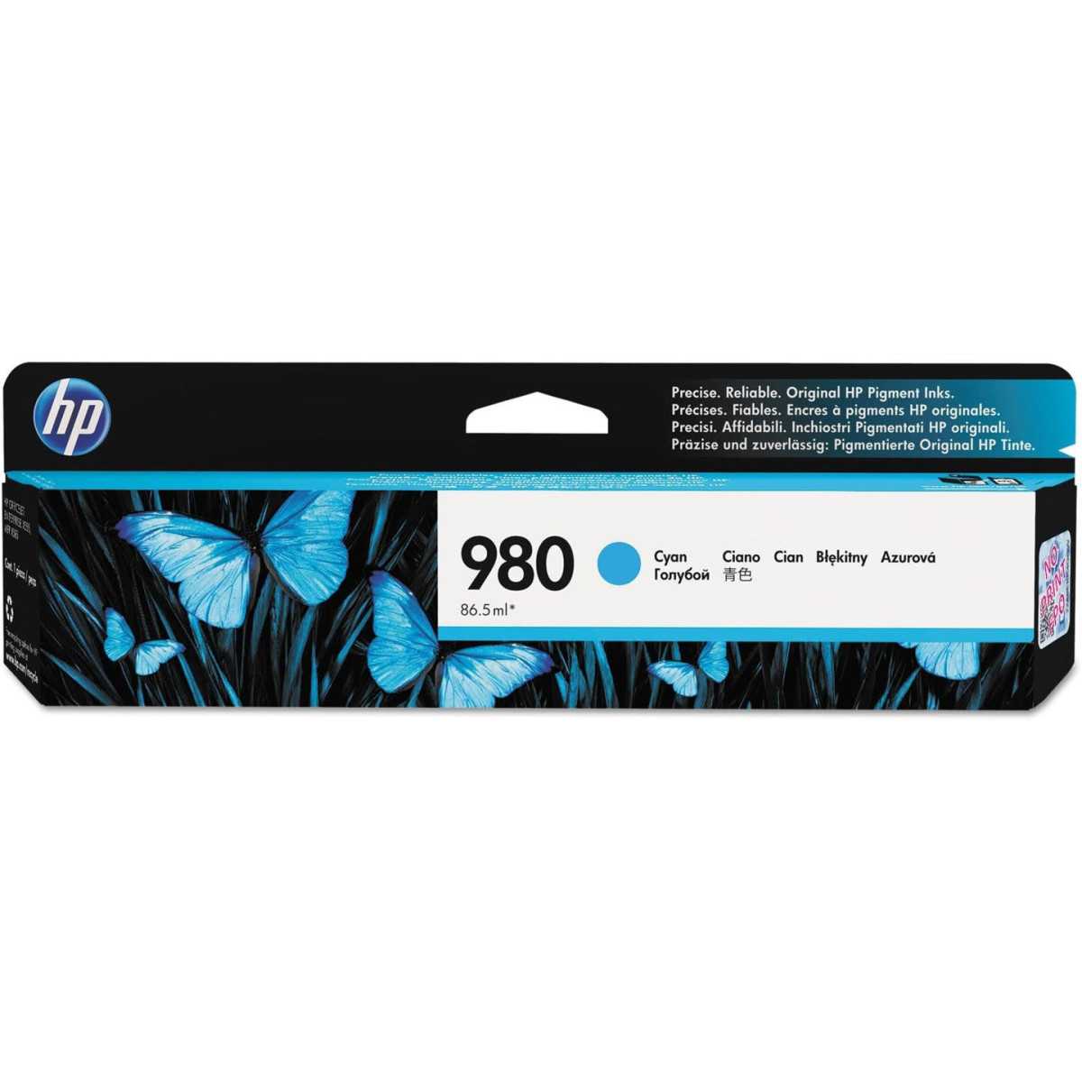 HP 980 Cyan Cartouche d'encre d'origine au meilleur prix HP 980 Cyan Cartouche d'encre d'origine au meilleur prix