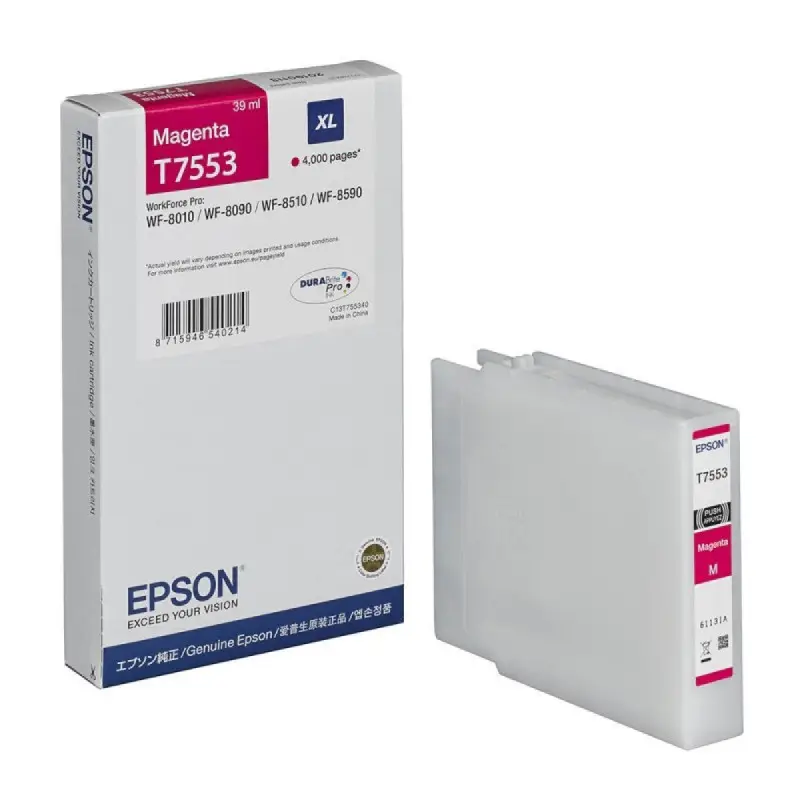 Epson T7553XL Magenta Cartouche authentique au meilleur prix