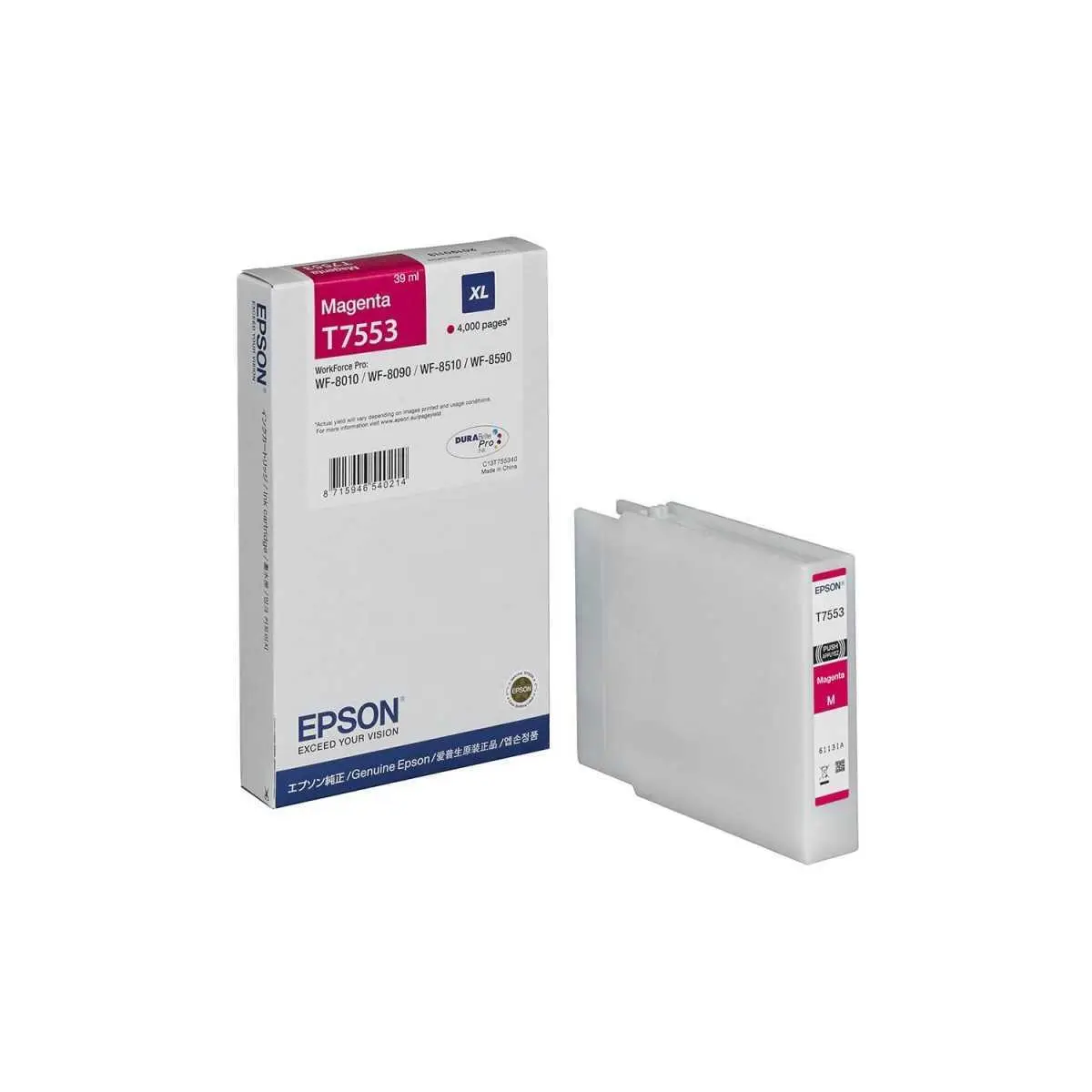 Epson T7553XL Magenta Cartouche authentique au meilleur prix