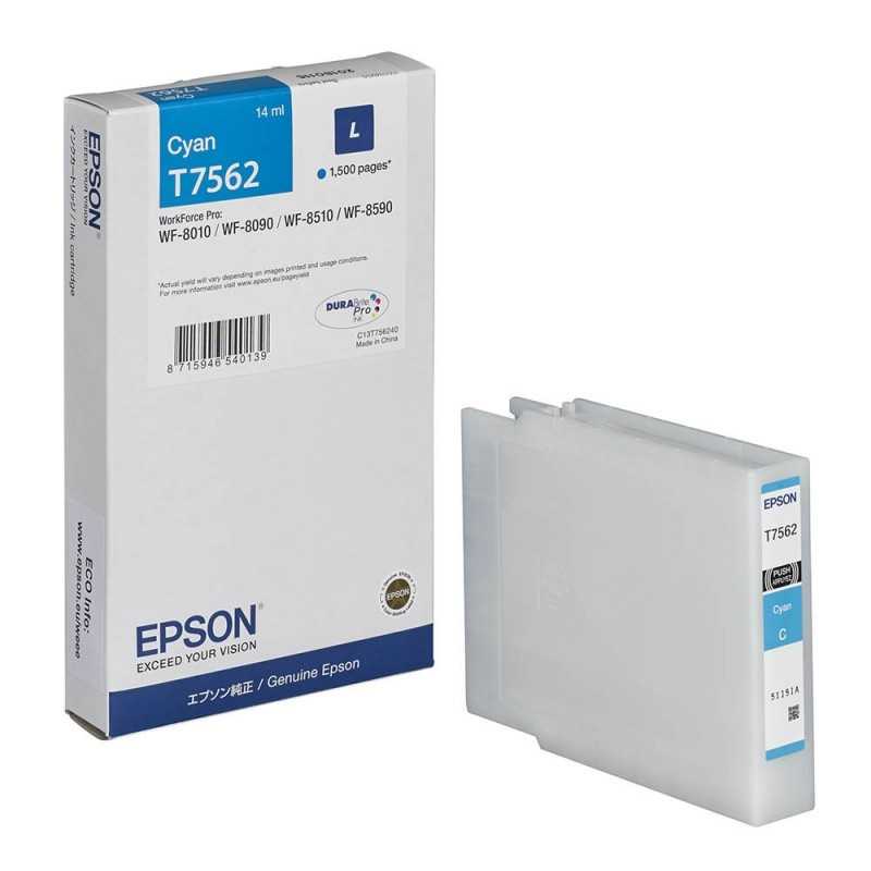 Epson T7562 Cyan Cartouche d'encre d'origine au meilleur prix