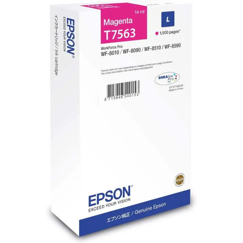 Epson T7563 Magenta Cartouche authentique au meilleur prix