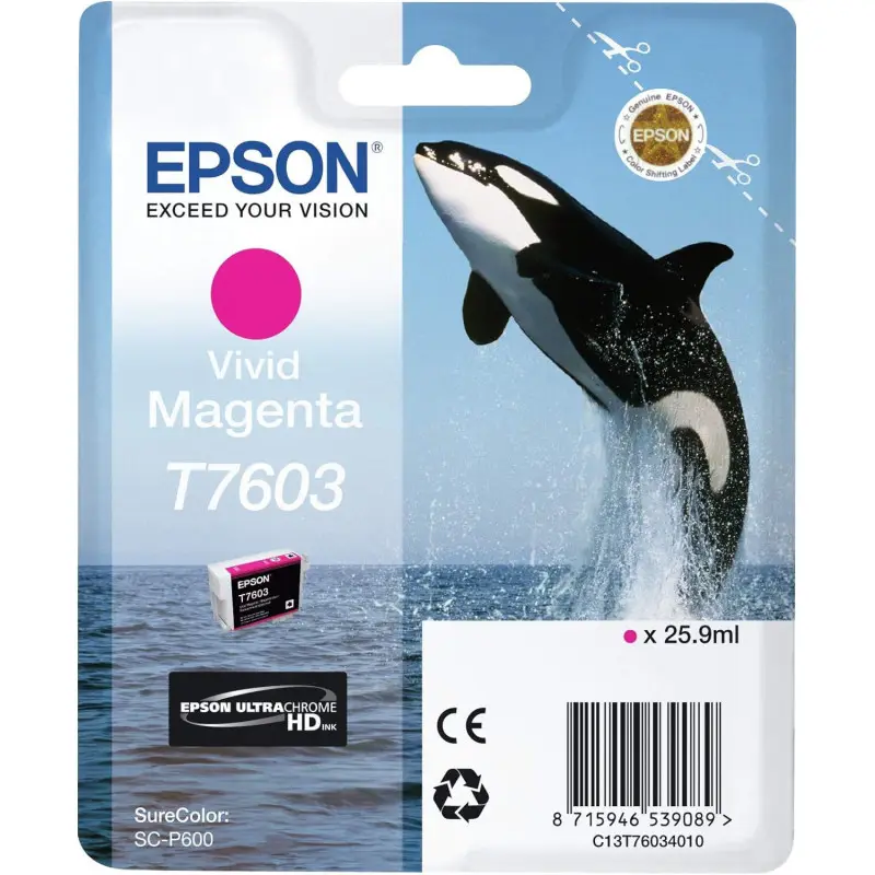 Epson T7603 Magenta Vif Orque Cartouche authentique au meilleur prix