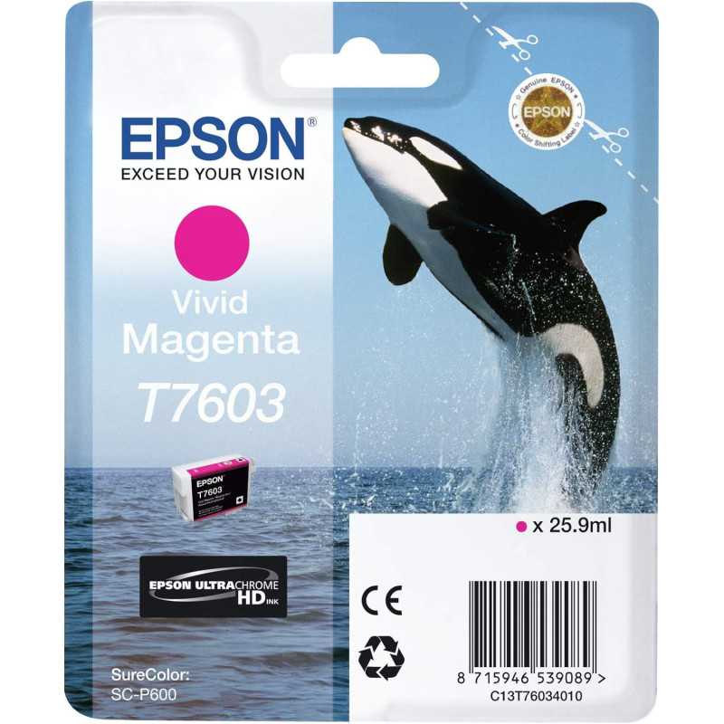 Epson T7603 Orque Magenta Vif cartouche d'origine au meilleur prix
