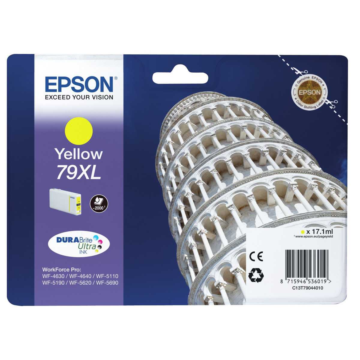Epson 79XL Jaune Tour De Pise Cartouche d'encre au meilleur prix Epson 79XL Jaune Tour De Pise Cartouche d'encre au meilleur prix