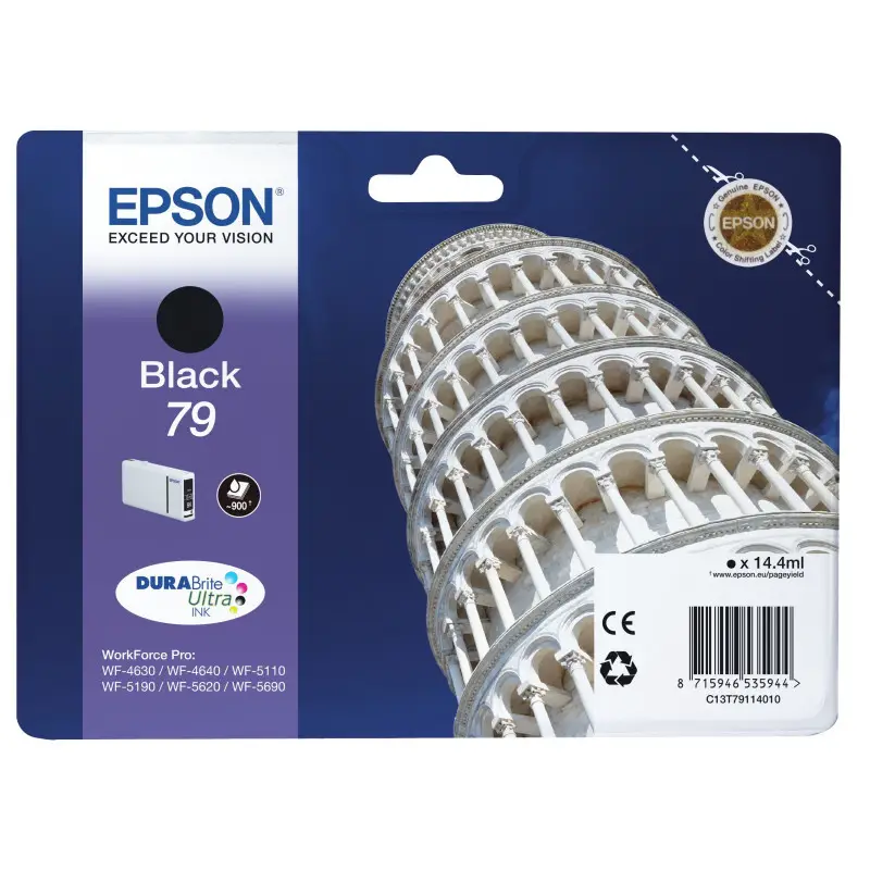 Epson 79 Noir Tour de Pise Cartouche authentique au meilleur prix