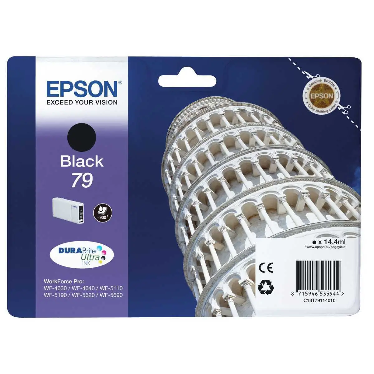 Epson 79 Noir Tour de Pise Cartouche authentique au meilleur prix