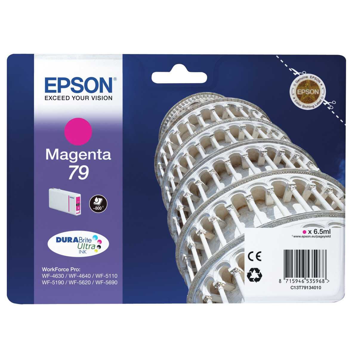 Epson 79 Magenta Tour De Pise Cartouche d'encre au meilleur prix Epson 79 Magenta Tour De Pise Cartouche d'encre au meilleur prix