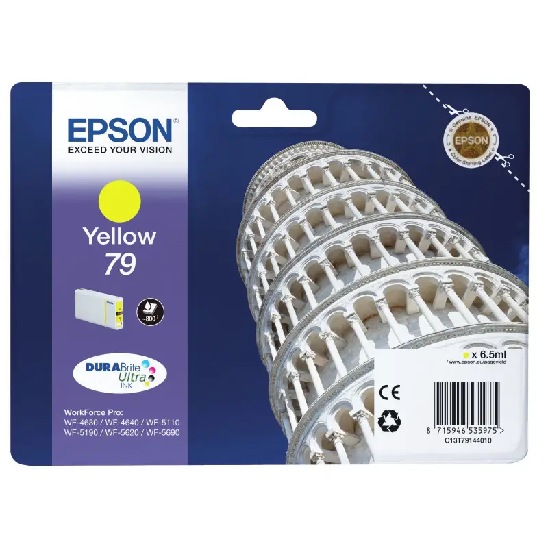 Epson 79 Jaune Tour De Pise Cartouche d'encre au meilleur prix