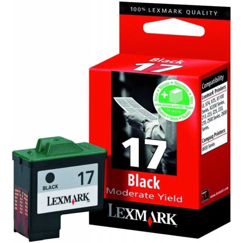 Lexmark 17 Noir Cartouche d'encre d'origine au meilleur prix.