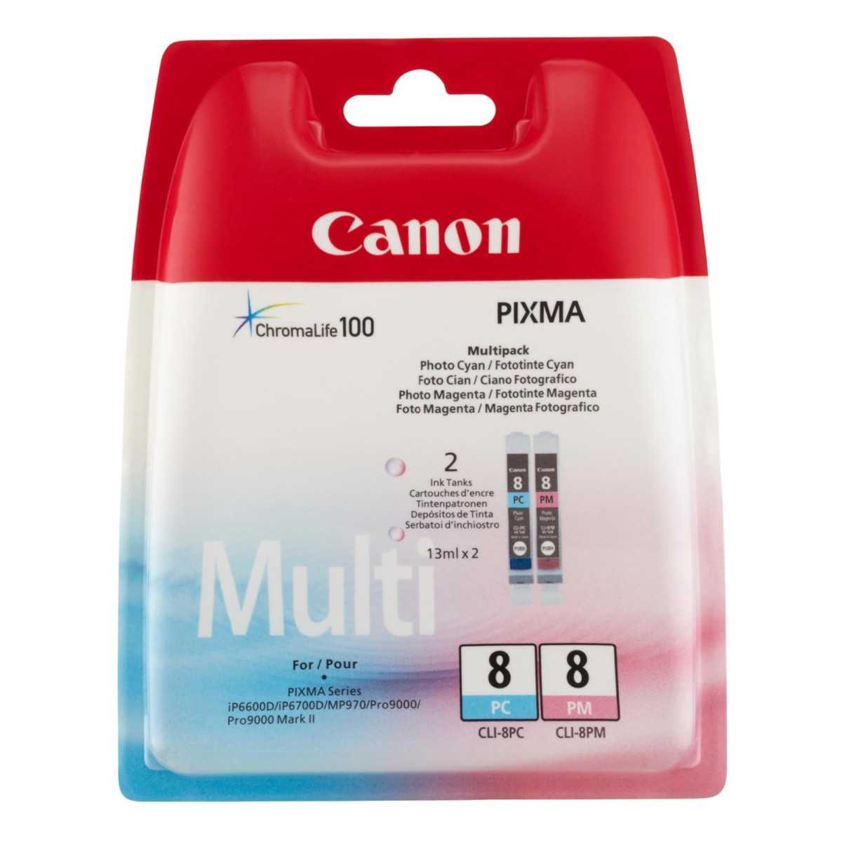 Canon CLI-8 PC/PM Couleur Pack de 2 cartouches au meilleur prix Canon CLI-8 PC/PM Couleur Pack de 2 cartouches au meilleur prix