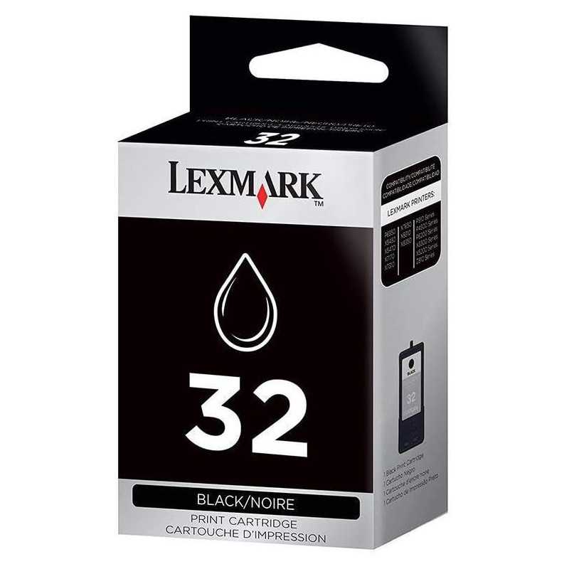 Lexmark 32 Noir Cartouche d'encre d'origine au meilleur prix.