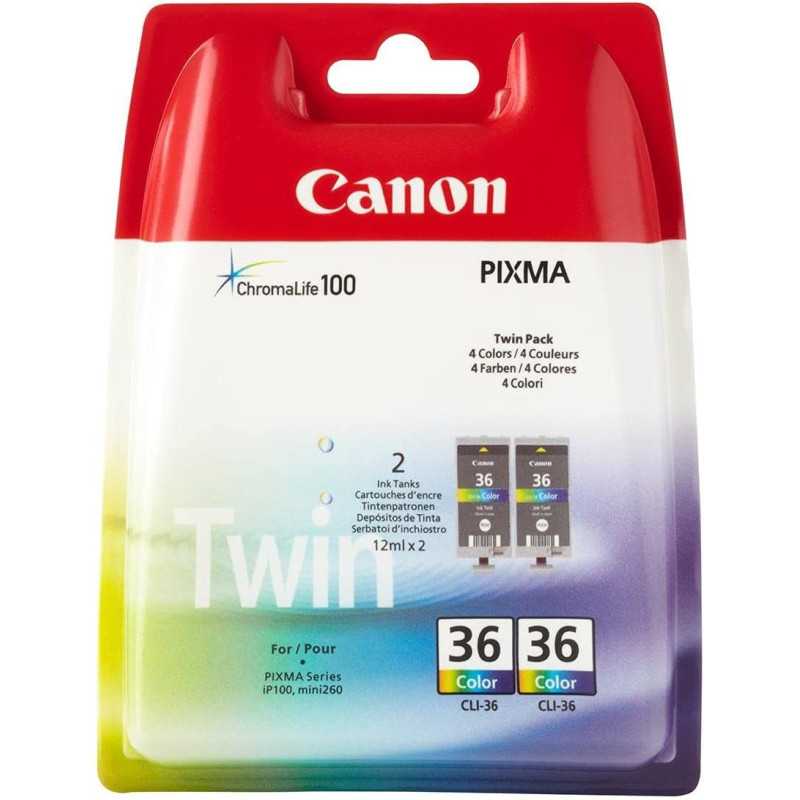 Canon CLI-36 Couleur Pack de 2 Cartouches d'encre au meilleur prix