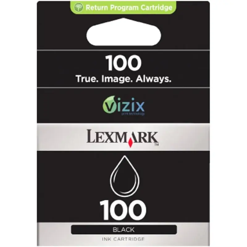 Lexmark 100 Noir Cartouche authentique au meilleur prix