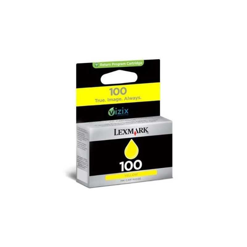 Lexmark 100 Jaune Cartouche d'encre d'origine au meilleur prix.
