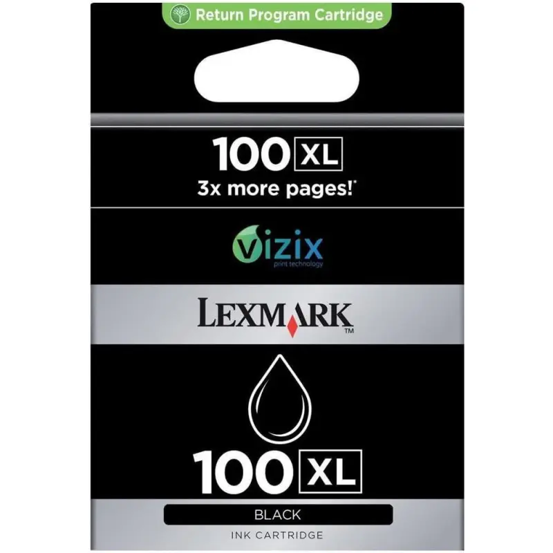 Lexmark 100XL Noir Cartouche authentique au meilleur prix