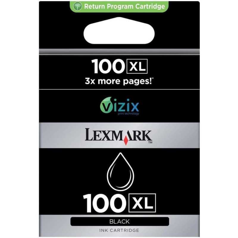 Lexmark 100XL Noir Cartouche authentique au meilleur prix