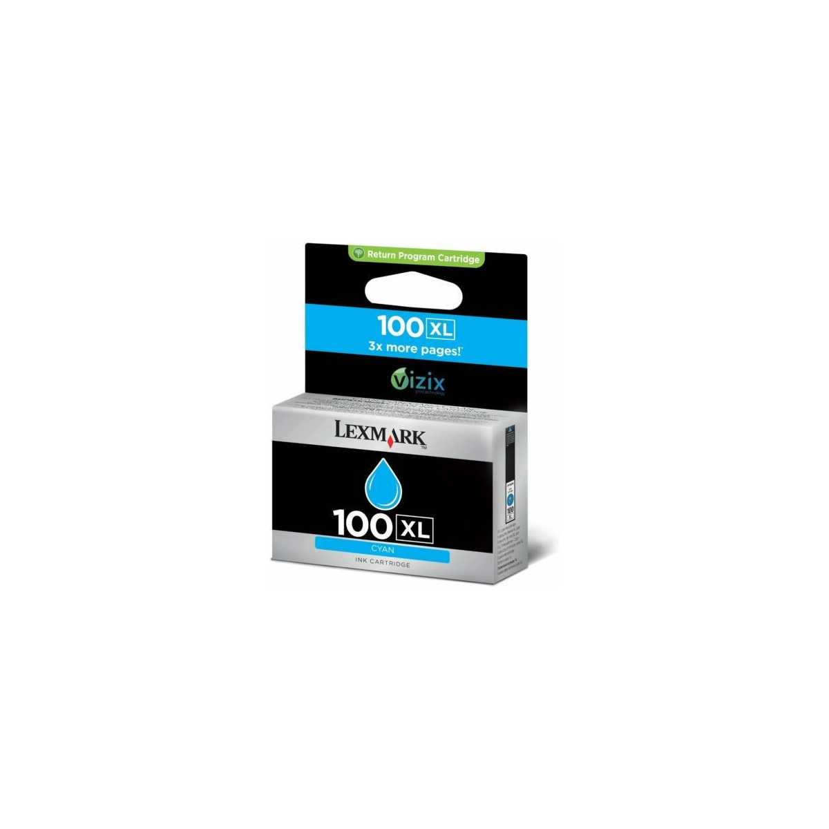 Lexmark 100XL Cyan cartouche d'encre d'origine au meilleur prix Lexmark 100XL Cyan cartouche d'encre d'origine au meilleur prix