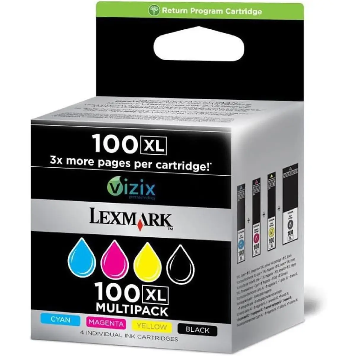 Lexmark 100XL Noir couleur Pack de cartouches authentiques au meilleur prix