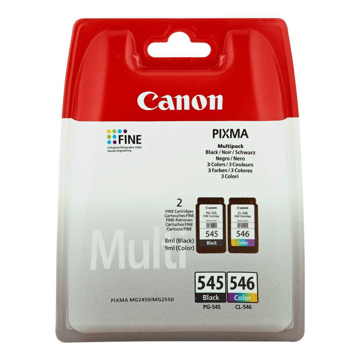 Canon PG-545/CL-546 Noir couleur Pack de Cartouches au meilleur prix Canon PG-545/CL-546 Noir couleur Pack de Cartouches au meilleur prix