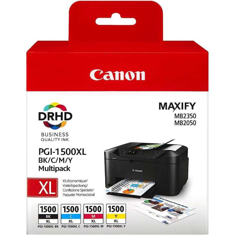 Canon PGI-1500XL Noir couleur Pack de 4 Cartouches au meilleur prix