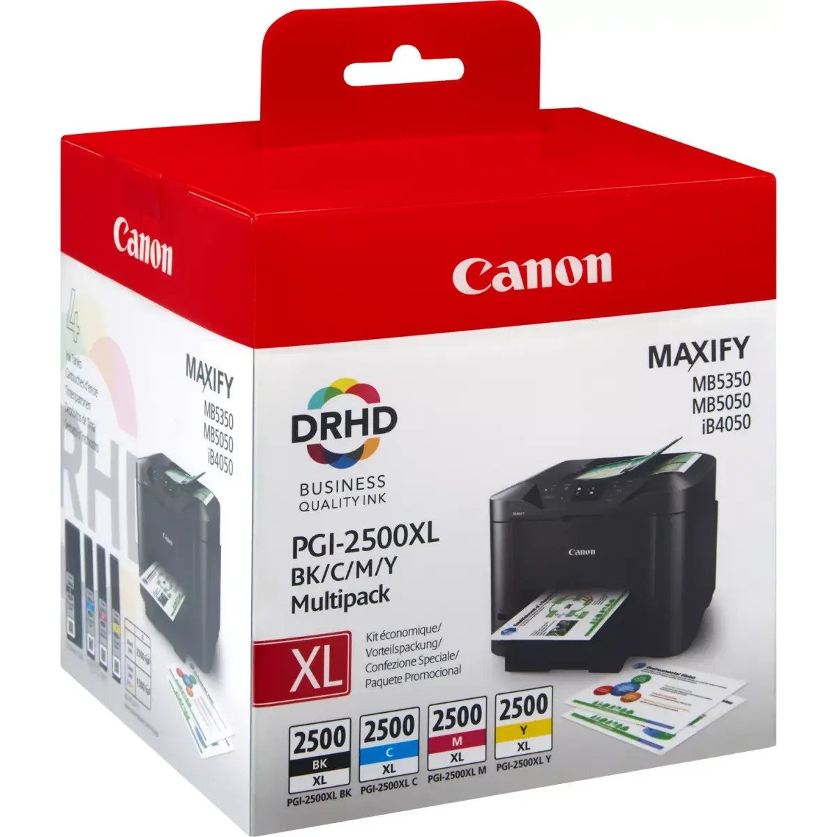 Canon PGI-2500XL Noir couleur Pack de 4 Cartouches au meilleur prix Canon PGI-2500XL Noir couleur Pack de 4 Cartouches au meilleur prix